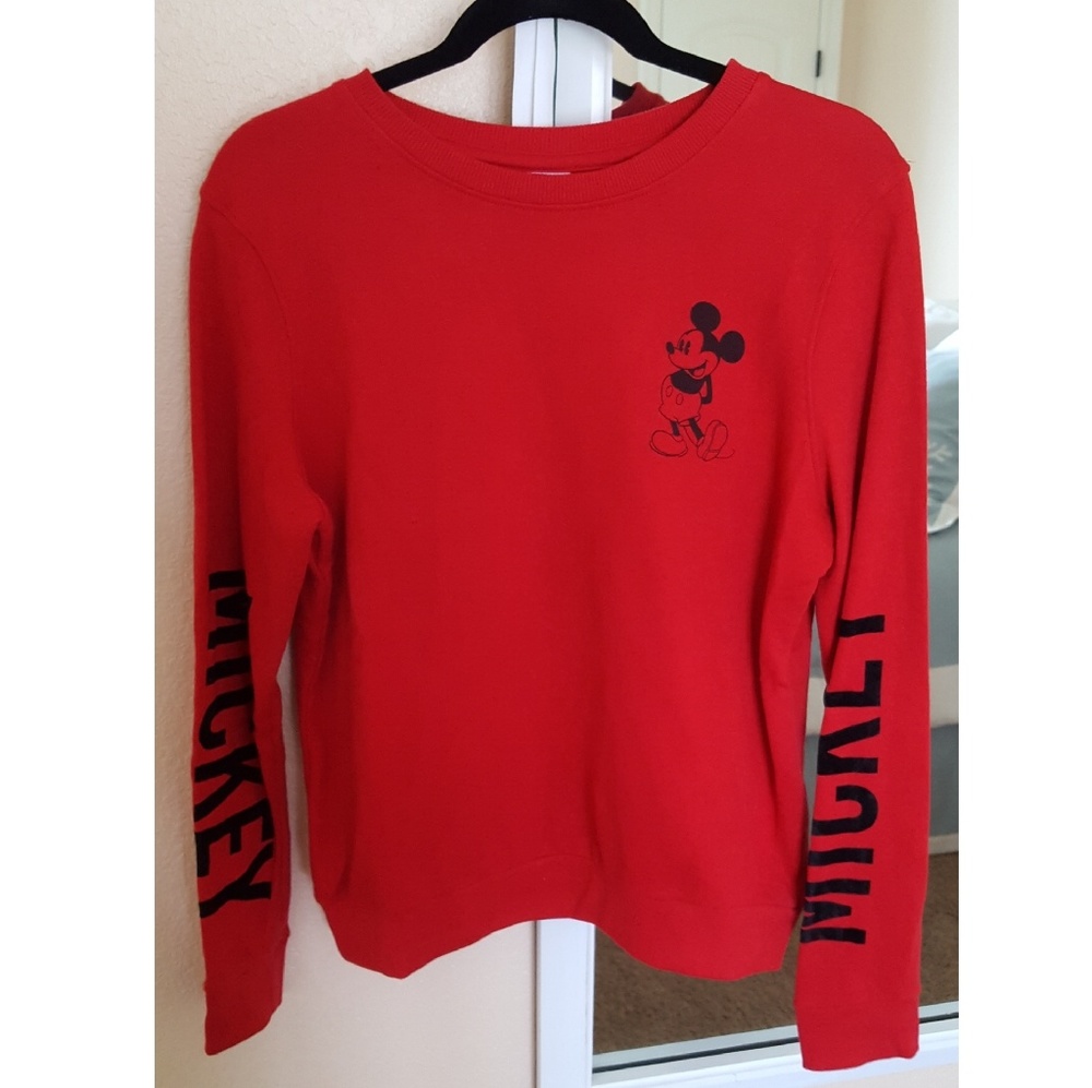 Mickey Mouse Red Long Sleeved Shirt